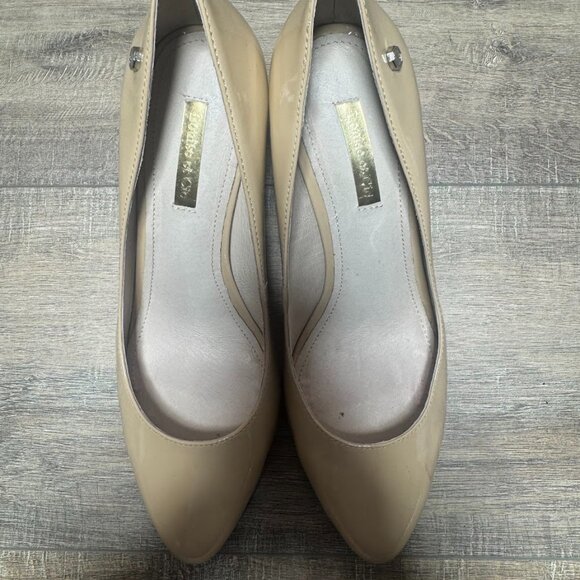 Louise et Cie Nude Patent Leather Heels Women's Size 7.5 - Picture 2 of 7